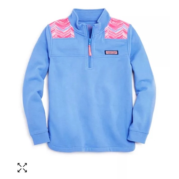Vineyard Vines Other - Vineyard Vines Blue and Pink Quarter-Zip Shep (size s 8-10)